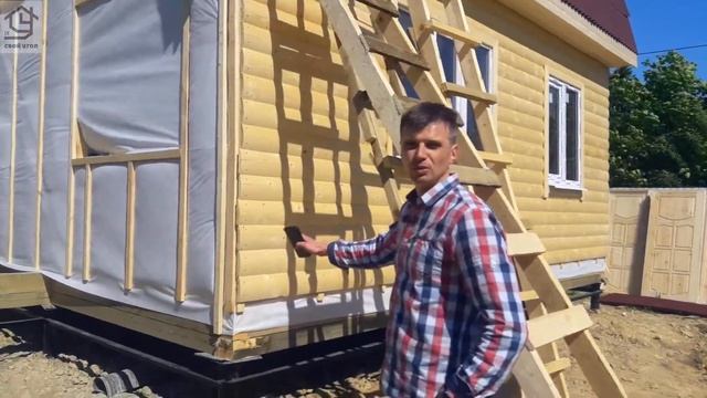 Обзор дачный каркасный домик 5х6. Летняя дача. смотреть онлайн