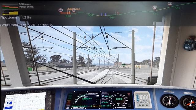 РЖД Поездка на симуляторе ТЭП-70БС Жодино-Приямино смотреть онлайн