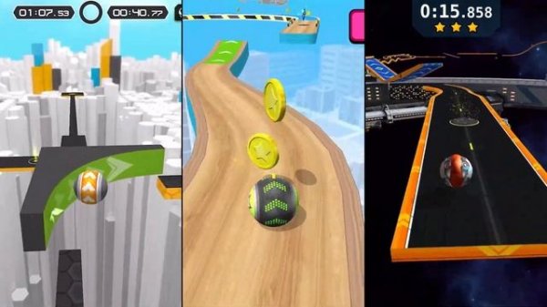 GyroSphere Trials vs Going Balls vs GyroSphere Evolution, Gyro Balls Gameplay Comparison Part #4