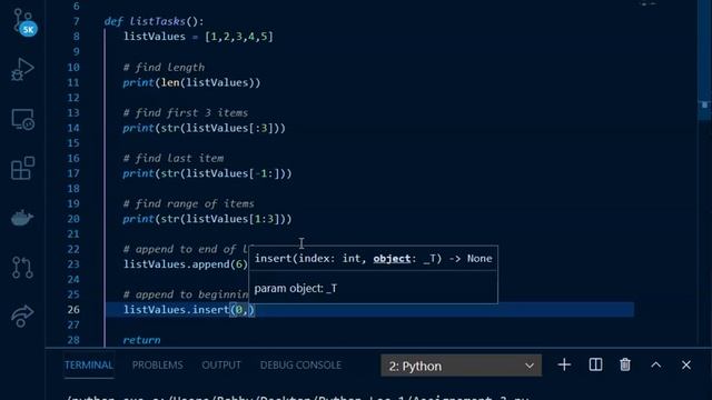 Dictionary, List, Tuple example with explanation in Python смотреть онлайн