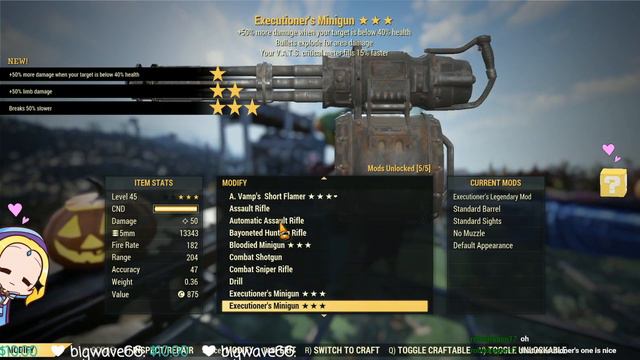 Fallout 76: Legendary Crafting: 50 Miniguns смотреть онлайн