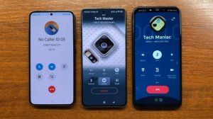 Samsung S23 Simple Dialer vs Xiaomi 12x True Phone vs Huawei Nova3i Drupe Dialer Incoming Call
