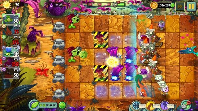Plants vs Zombies 2 Penny's Pursuit Bramble Bush Week 174, Day 1-5 Boss Fight Gameplay смотреть онлайн