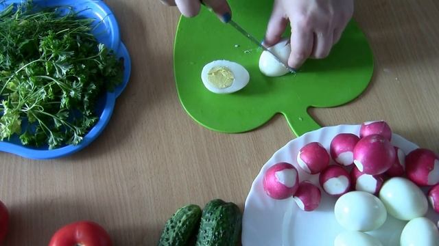 Салат с крабовыми палочками. ( без риса) смотреть онлайн