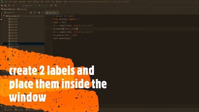 10- python application (gui) : how to set a label in a python application? смотреть онлайн