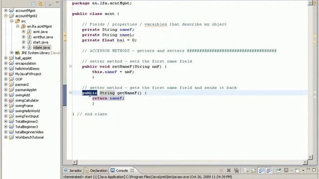 Java w/ Eclipse 22 - Bank Program Part 8 смотреть онлайн