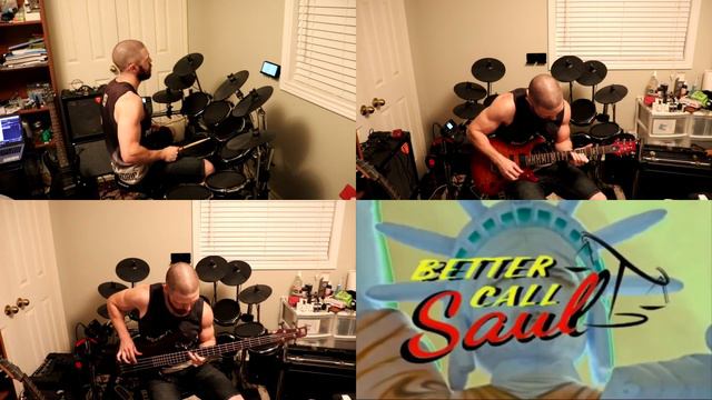 BETTER CALL SAUL Theme Song Split Screen Cover 🤘🏿🤘🏿 смотреть онлайн