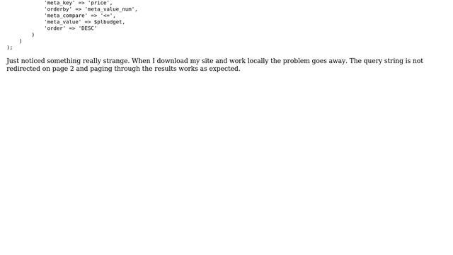 Wordpress: What could be causing my wp_query pagination to break? смотреть онлайн