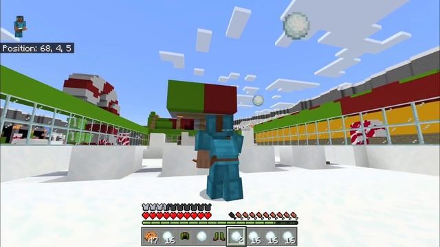 MINECRAFT | Funny Snow Ball Fight & Ice Race Championship смотреть онлайн