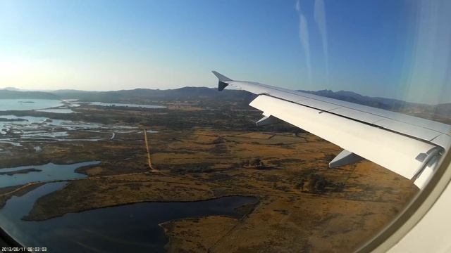 Arrival at Olbia Airport (Costa Smeralda) - Germanwings Airbus A319 - Mobius Action Cam смотреть онлайн