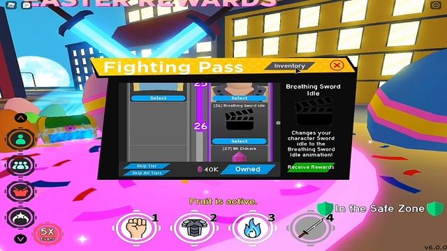 Unlocked Breathing Sword Idle anime fighting simulator смотреть онлайн