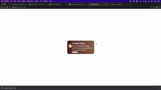 Enhancing Your Cookie Popup: HTML & CSS Structure with JavaScript | JS Animation Course Lecture 06 смотреть онлайн