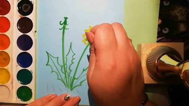 Рисование "Одуванчики" (старшая группа) смотреть онлайн