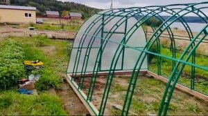 Теплица двойная дуга!