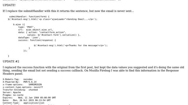 Wordpress: WordPress Ajax JSON success return no being recognized (2 Solutions!!) смотреть онлайн