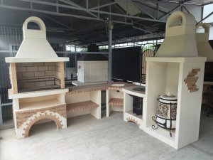 Модульные барбекю комплексы для мангальной зоны.