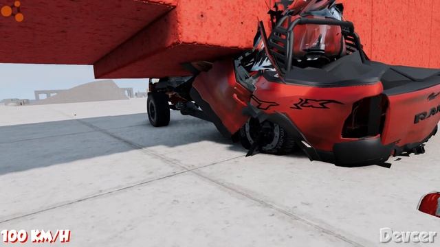 Dodge Ram TRX vs The Wall. 150 Km/H | Crash Test BeamNG drive
