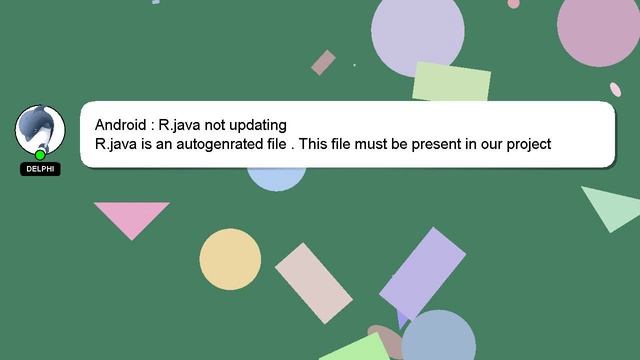 Android : R.java not updating смотреть онлайн