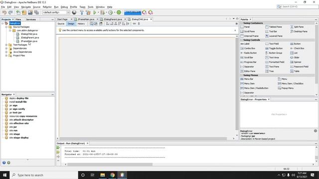 Java Swing Tutorial: 9. JFrame and JDialog wrong execution using Netbeans | Tagalog смотреть онлайн