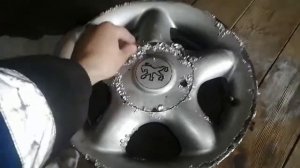 Очистка дисков от старой краски, недорогой способ