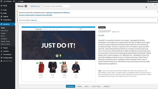 Como Instalar o Tema OceanWP no Wordpress смотреть онлайн