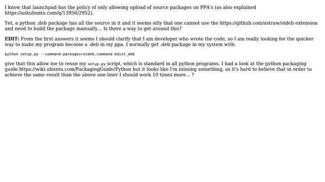 Ubuntu: How to use stdeb with Launchpad? (2 Solutions!!) смотреть онлайн