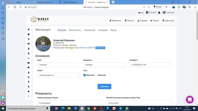 Как клонировать сайт на платформе Живая Очередь и заменить ссылки на свои смотреть онлайн