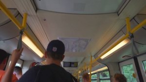 Germany, Berlin, U-Bahn ride from Lichtenberg to Wuhletal