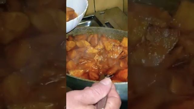 жаркое с курицей