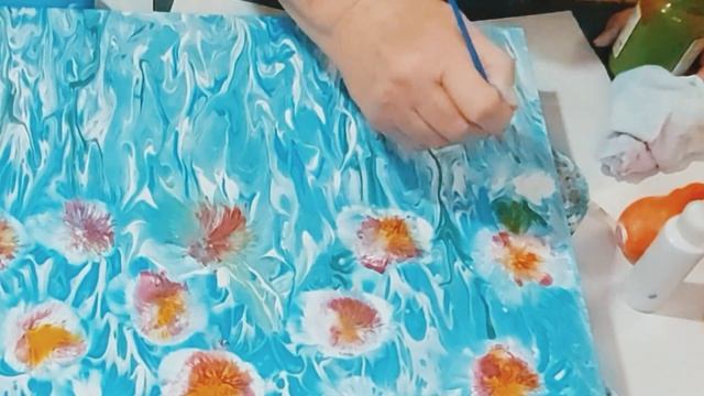 63 Дорисовка воздушным шариком акриловая заливка жидким акрилом Продолжение видео 62. смотреть онлайн