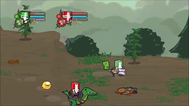 Castle crashers gameplay l'entrata della foresta coop 2 players [steam] смотреть онлайн