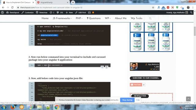 Angular 8 owl carousel example смотреть онлайн
