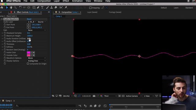 Create an Audio Waveform that Reacts to Music - After Effects Tutorial смотреть онлайн