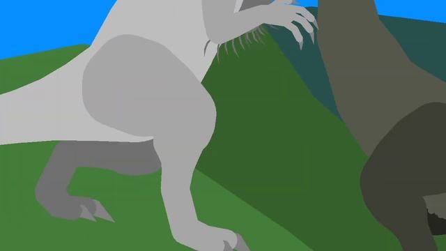 Indominus Rex VS Vastatosaurus rex Stick Nodes Battle Animation смотреть онлайн