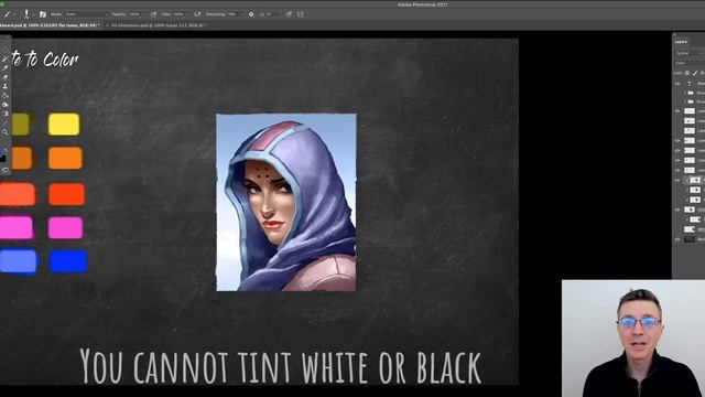 Digital Painting Tips: Black & White to Color смотреть онлайн