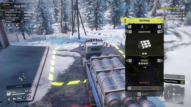 Привёз не те трубы - Snow Runner #108 смотреть онлайн