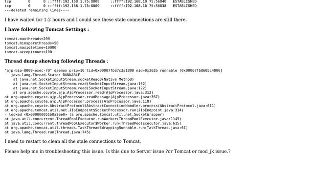 DevOps & SysAdmins: Stale Network connections to Tomcat AJP port смотреть онлайн