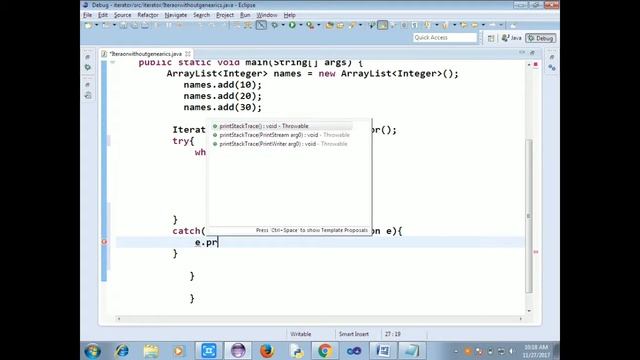 Java Tutorial in Tamil-55:concurrentmodificationexception with Iterator смотреть онлайн