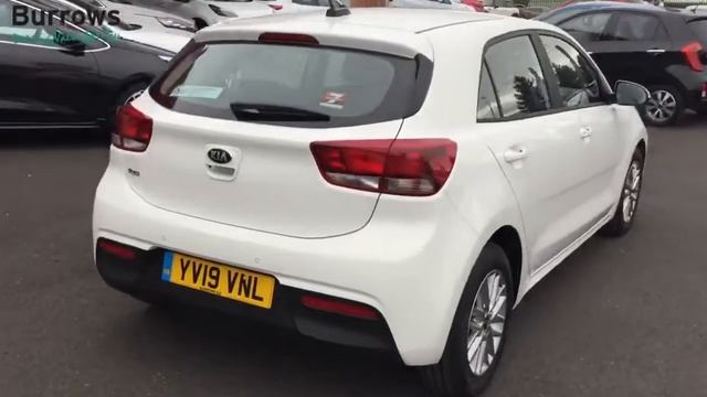 KIA RIO 2 ISG                     
 5 DOOR HATCHBACK WHITE PETROL 2019