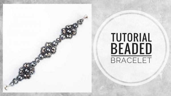 #МК - Браслет "Серебристый графит" | #Tutorial - Bracelet "Silver graphite"