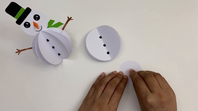 How To Make Easy Paper Moving Snowman For Kids / Nursery Craft Ideas / Paper Craft Easy/ KIDS Craft