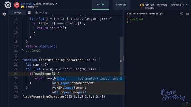 Solution - First Recurring Character | Hash Tables - Data Structures series смотреть онлайн