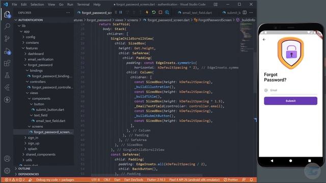 Flutter & Firebase Authentication 03 - Reset Password смотреть онлайн