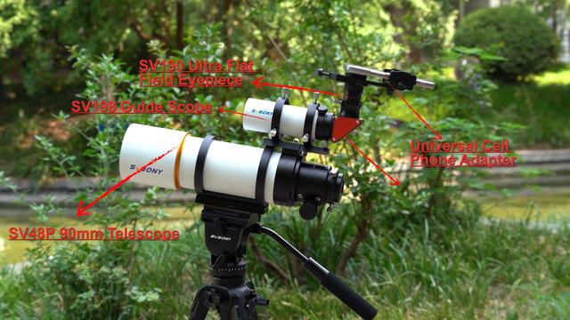 How To Use Professional Astronomical Telescope #SVBONY #SV48P #SV48P #daily Observation