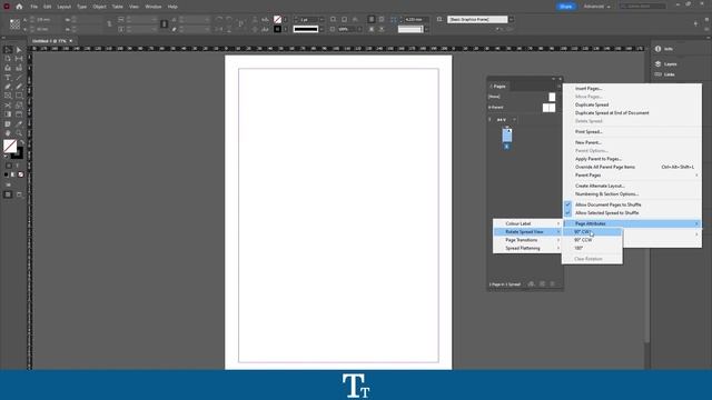 How to Rotate a Page in Adobe InDesign | Tutorial смотреть онлайн