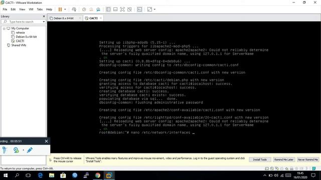 INSTAL CACTI DI DEBIAN 8 смотреть онлайн