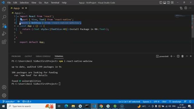 React Native tutorial in Hindi #36 How to install npm package смотреть онлайн