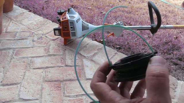 How to String a Weed Trimmer STIHL & Most Brands смотреть онлайн