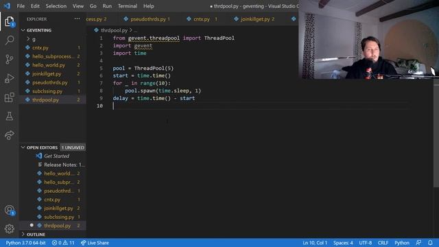 Python - gevent - threadpool смотреть онлайн