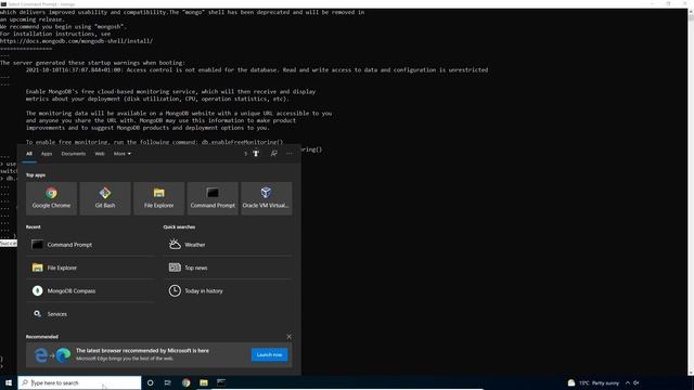Como instalar o MongoDB no Windows 10 Configurando o controle de acesso смотреть онлайн